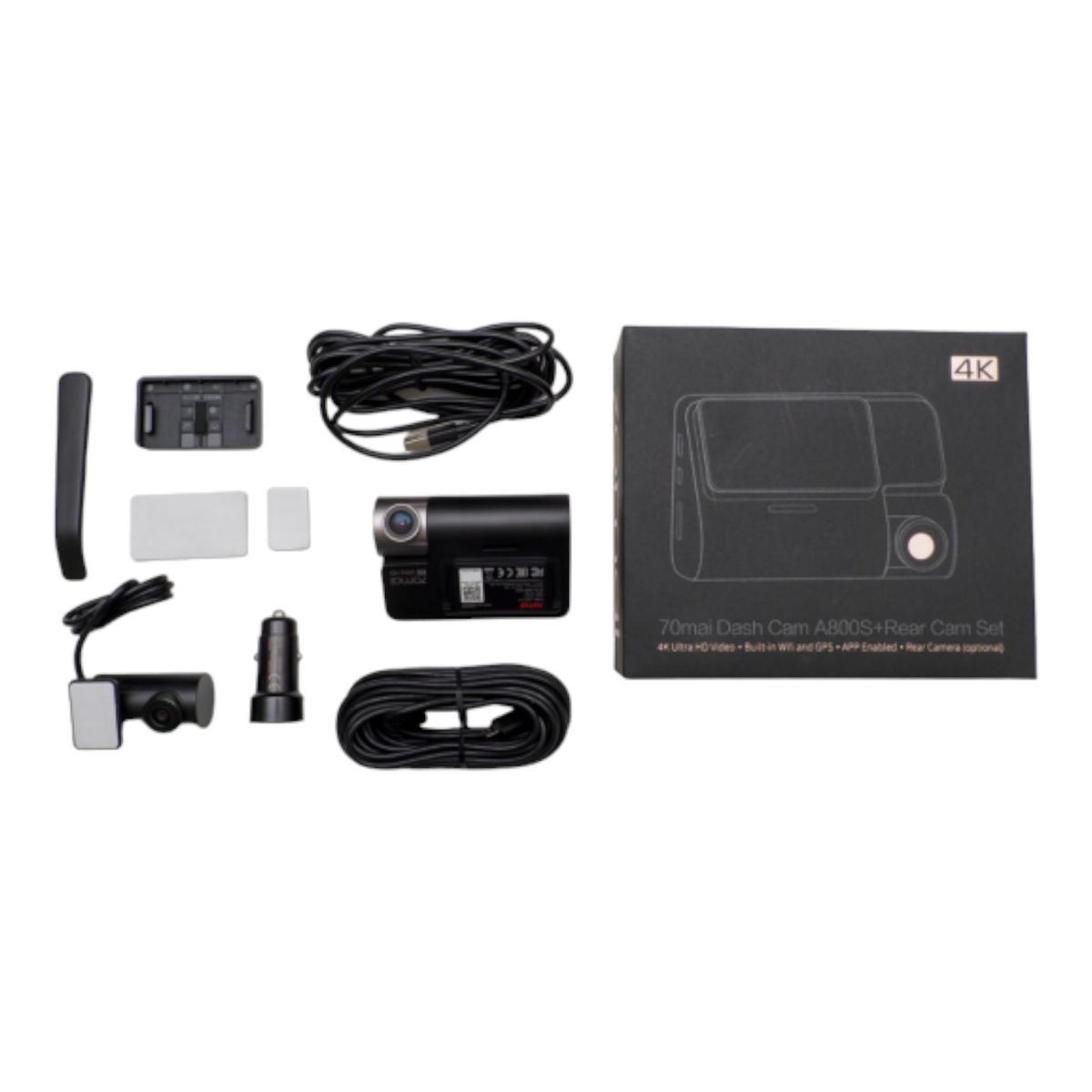 70MAI - Camara Para Auto 70mai A800s-1 4K + Camara Trasera