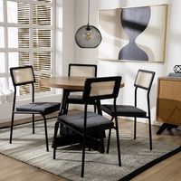 Comedor Capitolio 4 Personas Canela-Negro