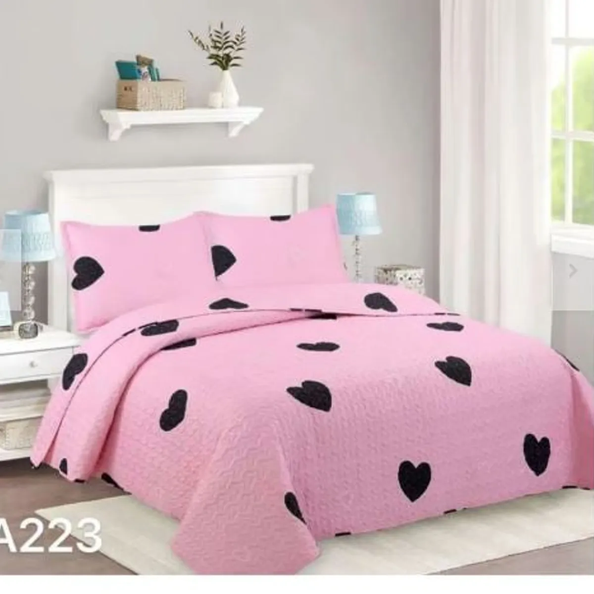 GENERICO - Cobertor de Verano Tipo Quilt 2 Plazas Ropa de Cama