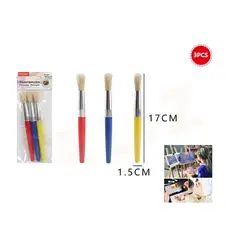 GENERICO - Set Pinceles 1.5x17 Cm 3 Pcs Para Pintura
