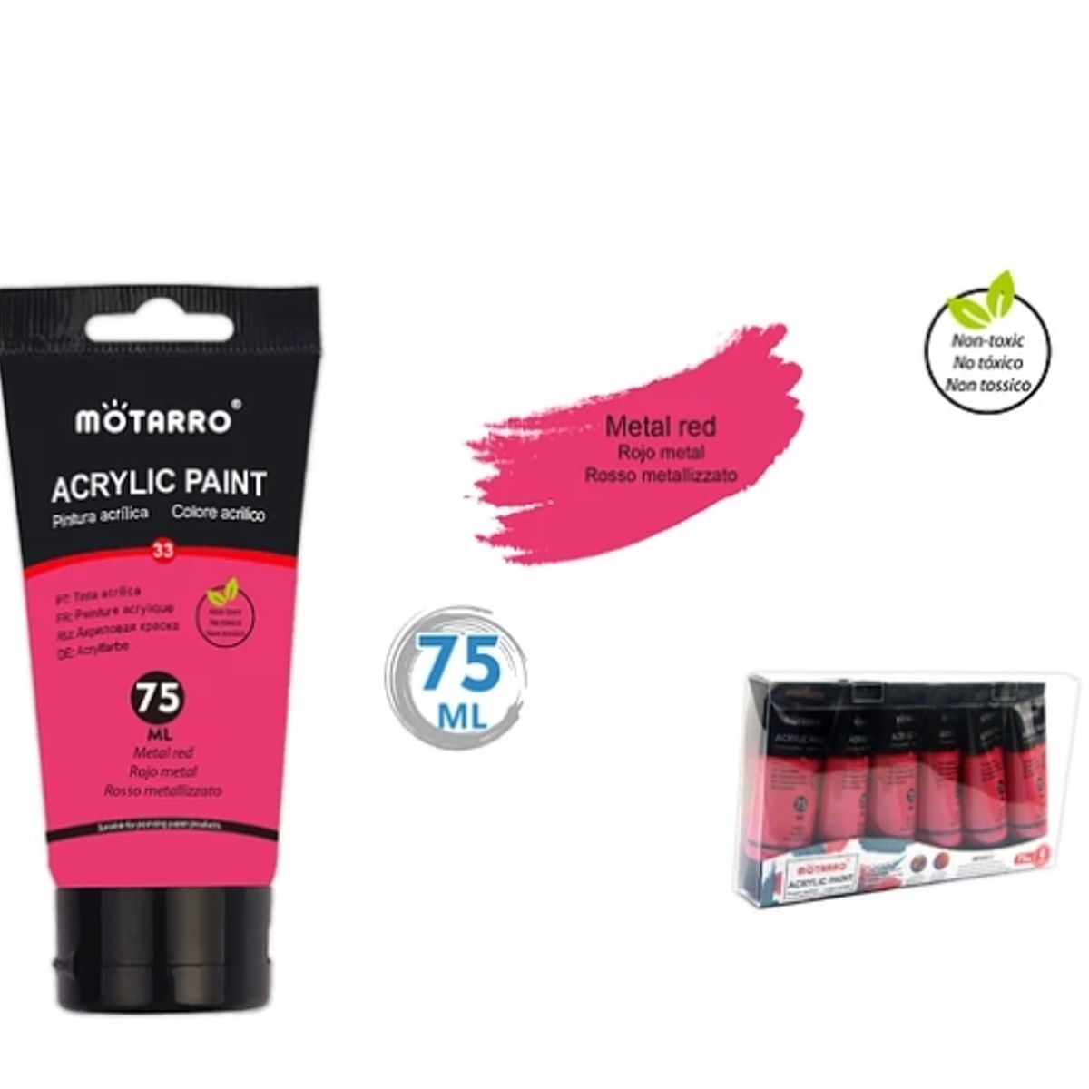 GENERICO - Pintura Acrylic Rosa Metálico 75 ML