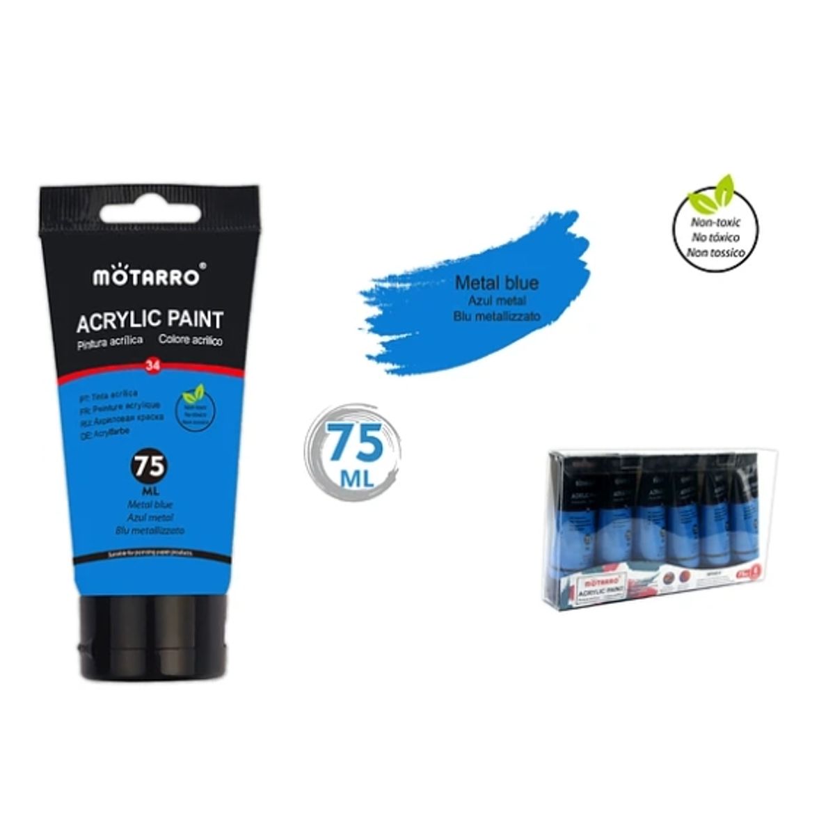 GENERICO - Pintura Acrylic Azul Metálico 75 ML