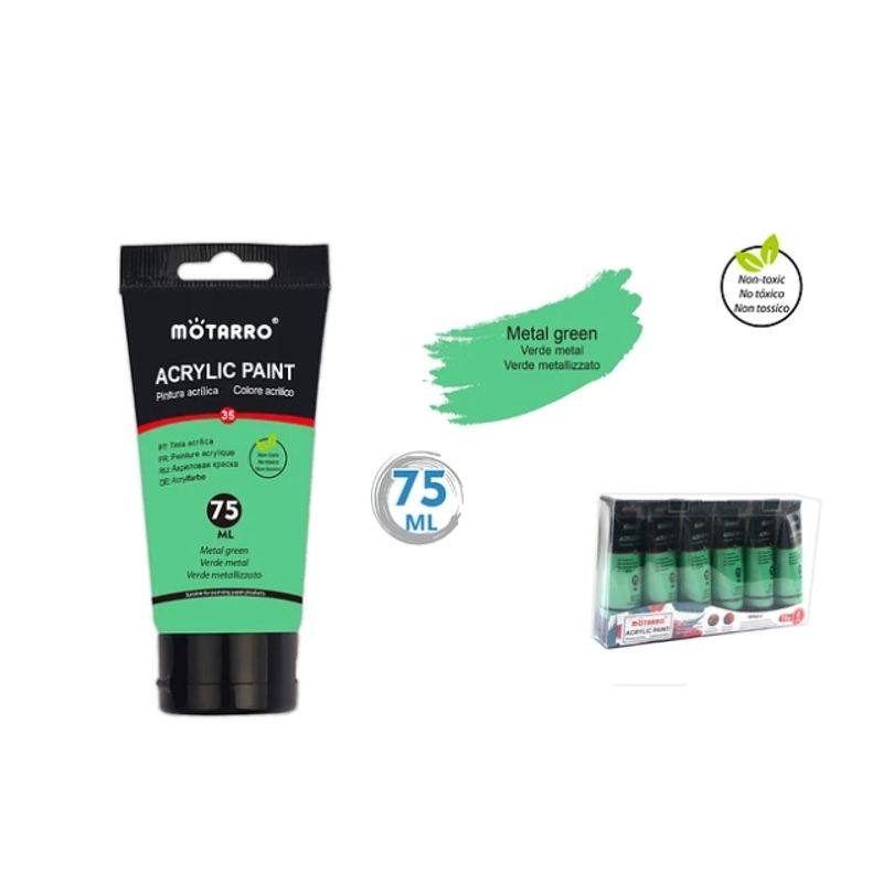 GENERICO - Pintura Acrylic Verde Metálico 75 ML