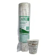 GENERICO - Vaso Polipapel Con Diseño 12oz 350ml 50 unidades