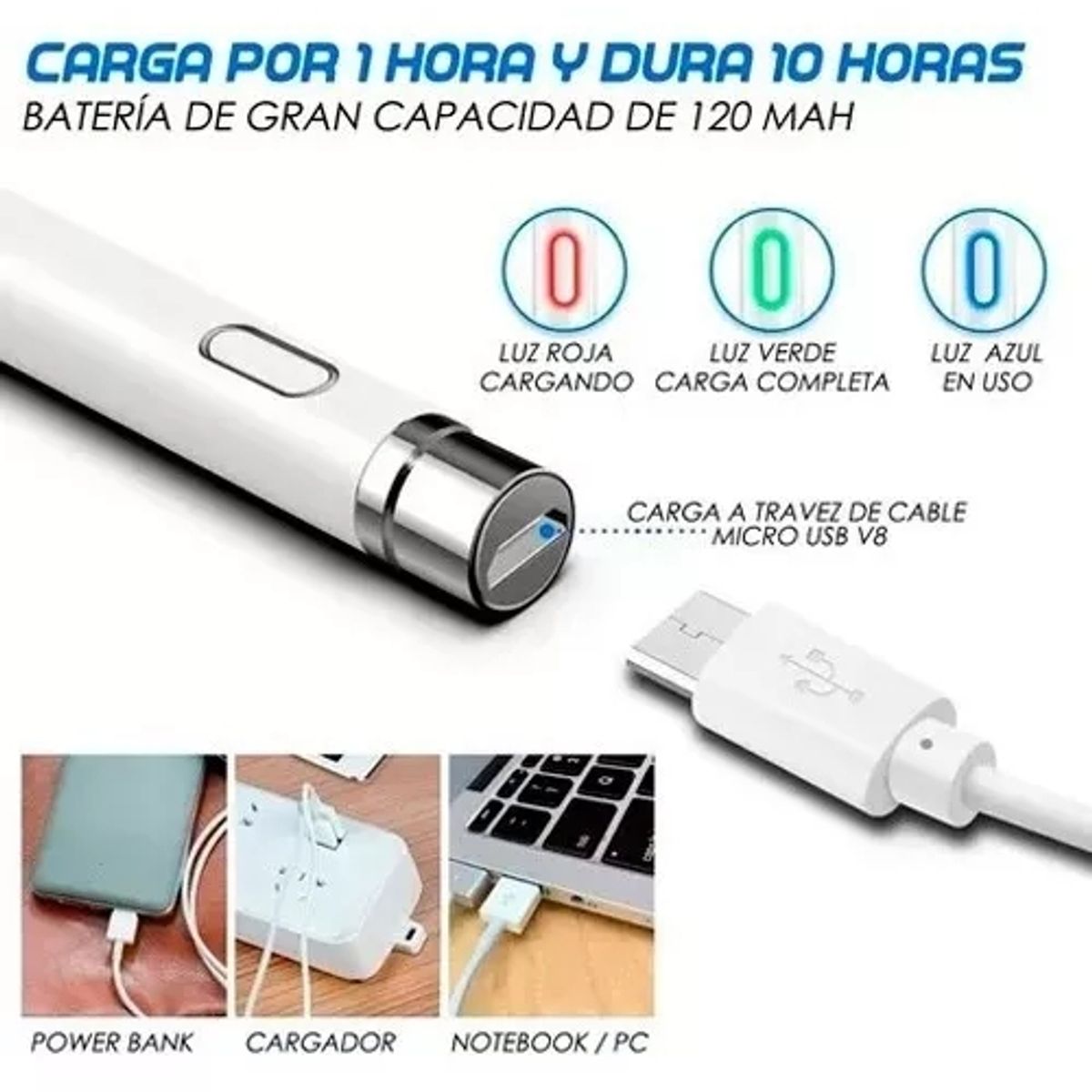 GENERICO - Lápiz Touch Para Tablet Smartphone Android Ios