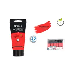 GENERICO - Pintura Acrílica Rojo Fluorescente 30 ML