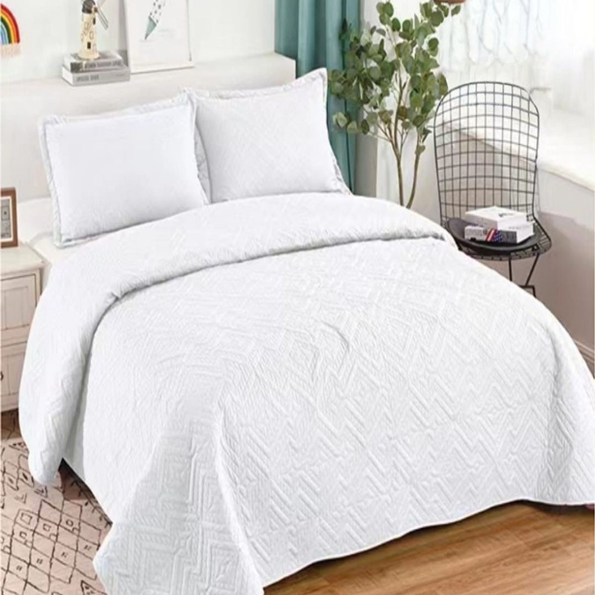 GENERICO - CUBRECAMAS DE VERANO QUILT SUPER KING