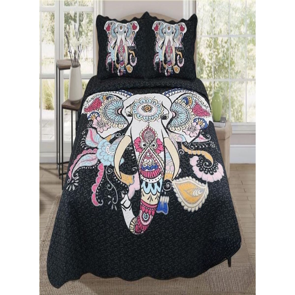 GENERICO - CUBRECAMAS DE VERANO QUILT REVERSIBLES SUPER KING