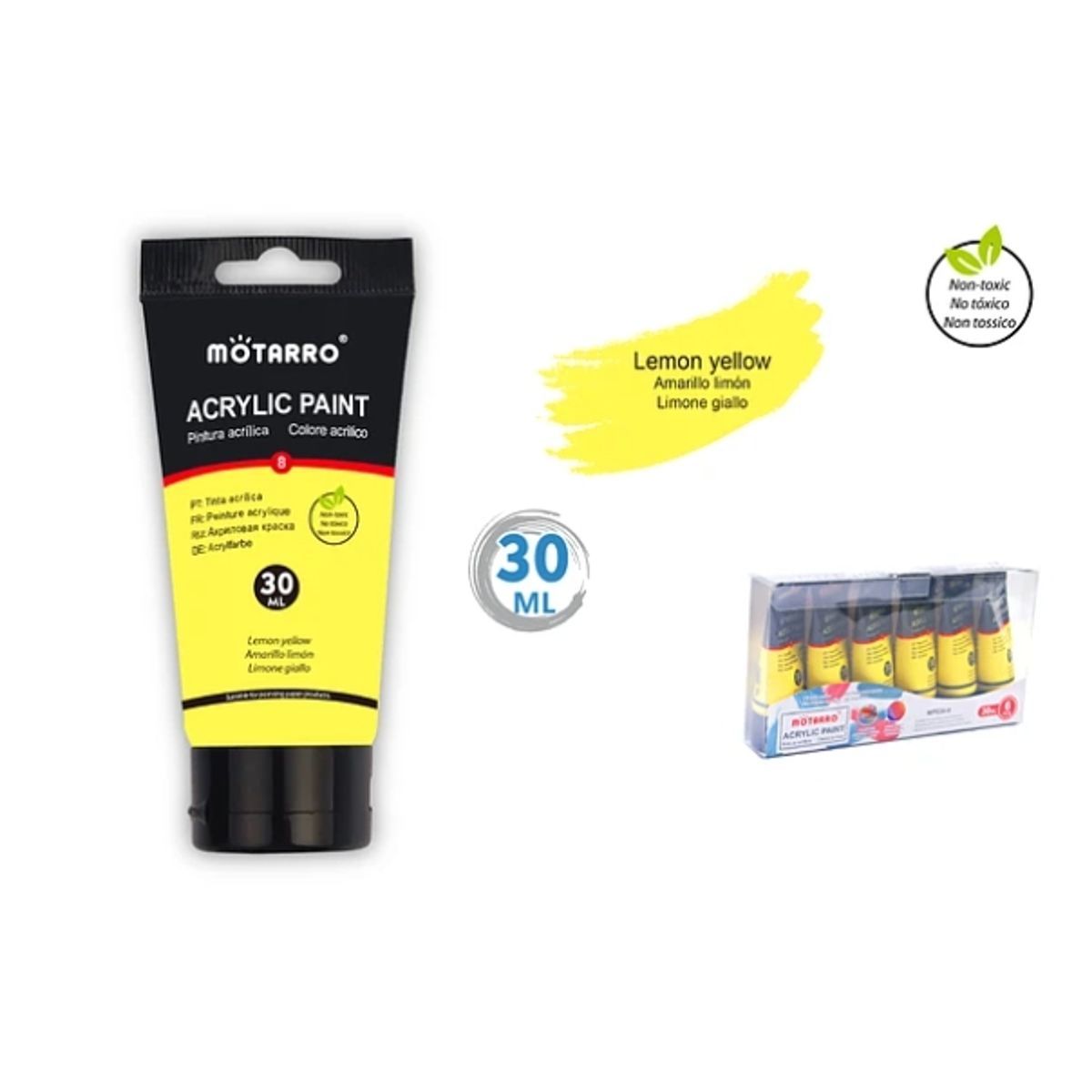 GENERICO - Pintura Acrílica Amarillo Limón 30Ml