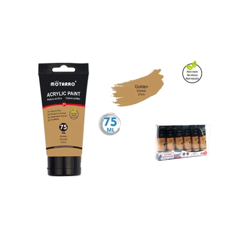 GENERICO - Pintura Acrylic Dorado 75 ML
