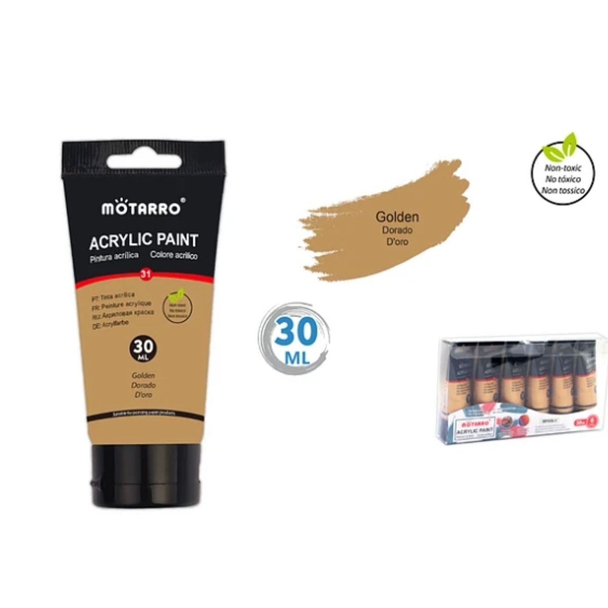 GENERICO - Pintura Acrílica Dorado 30ML