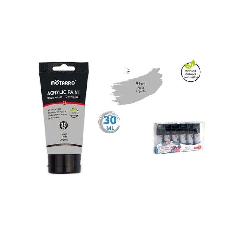 GENERICO - Pintura Acrílica Gris Claro 30Ml