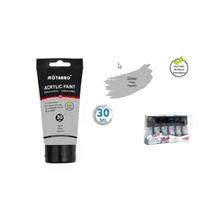 GENERICO - Pintura Acrílica Gris Claro 30Ml