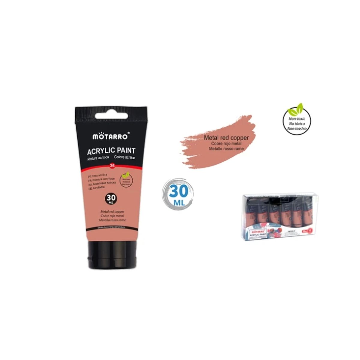 GENERICO - Pintura Acrilica Cobre Metalizada 30ML