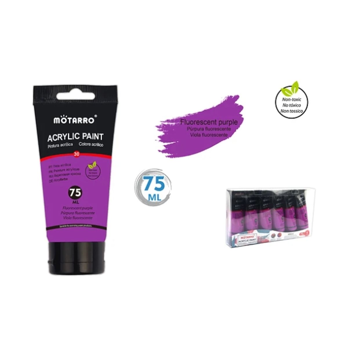 GENERICO - Pintura Acrylic Fluorescente Violeta 75 ML