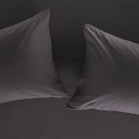 Sábana 180 Hilos Lisa Charcoal 2 Plazas