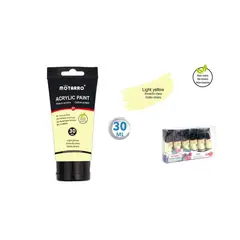 GENERICO - Pintura Acrílica Amarillo Pastel 30 ML