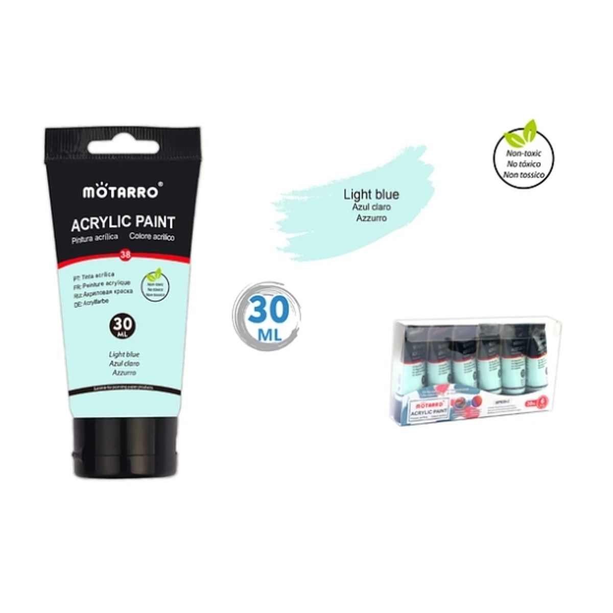 GENERICO - Pintura Acrílica Azul Pastel 30 ML