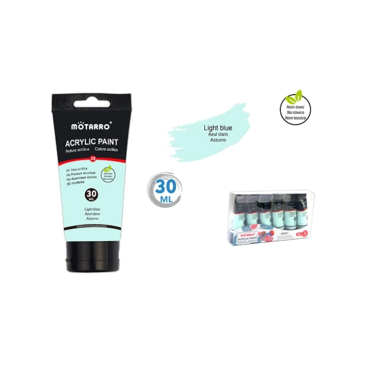 GENERICO - Pintura Acrílica Azul Pastel 30 ML