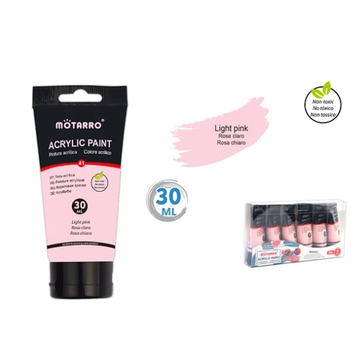 GENERICO - Pintura Acrílica Rosa Pastel 30 ML