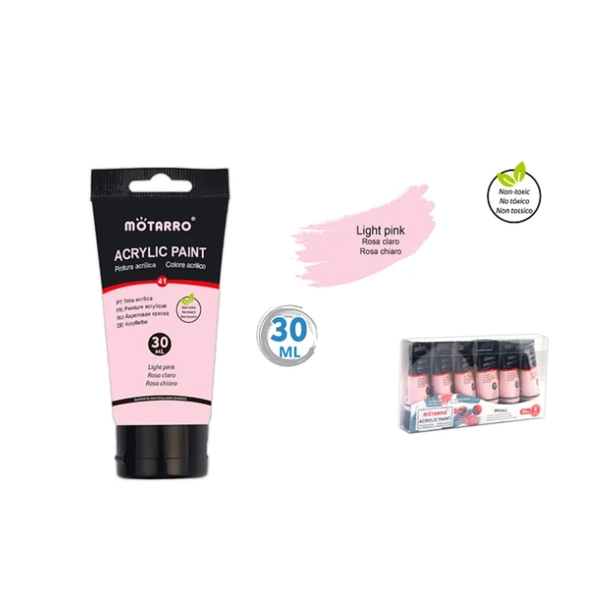 GENERICO - Pintura Acrílica Rosa Pastel 30 ML