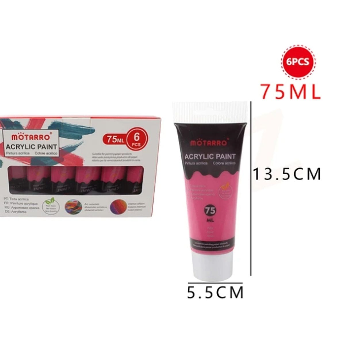 GENERICO - Pintura Acrílica Rosada 75 ML