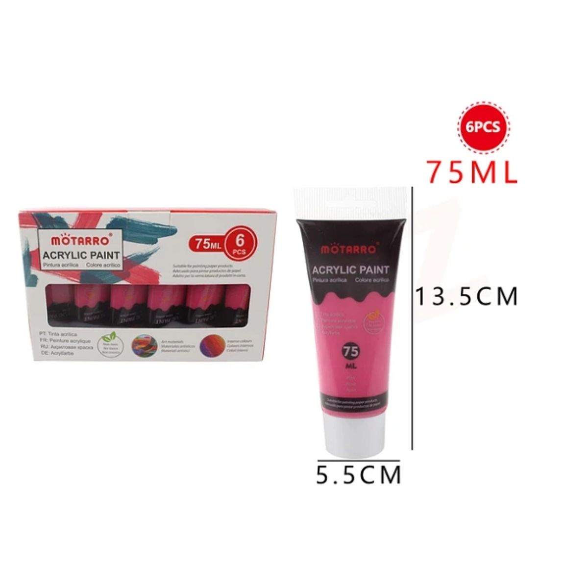 GENERICO - Pintura Acrílica Rosada 75 ML