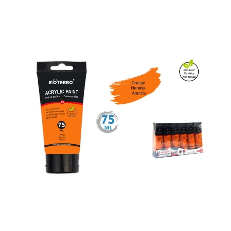 GENERICO - Pintura Acrílica Naranja 75 ML