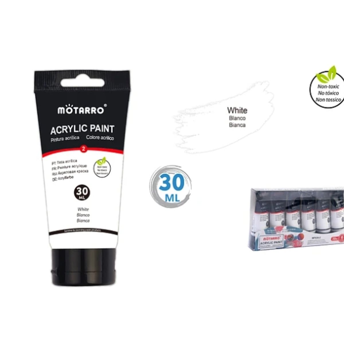 GENERICO - Pinturas Acrílica Blanca 30 ML