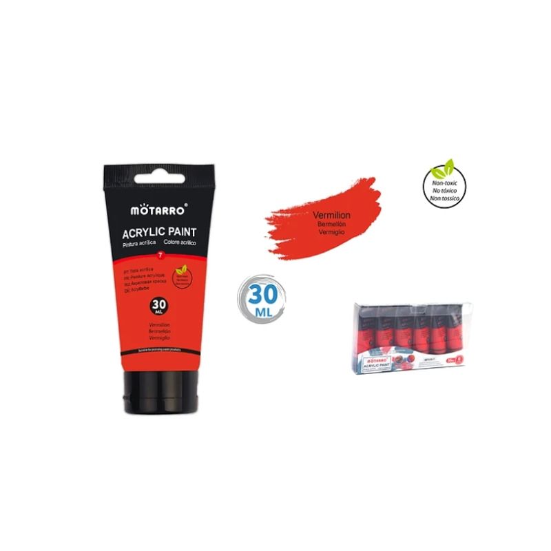 GENERICO - Pintura Acrílica Rojo 30Ml