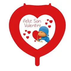 GENERICO - Globo Feliz San Valentin Color Rojo 45X45 Cm