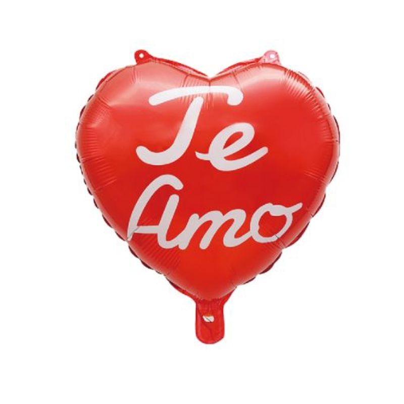 GENERICO - Globo Latex Te Amo Color Rojo 45X45 Cm