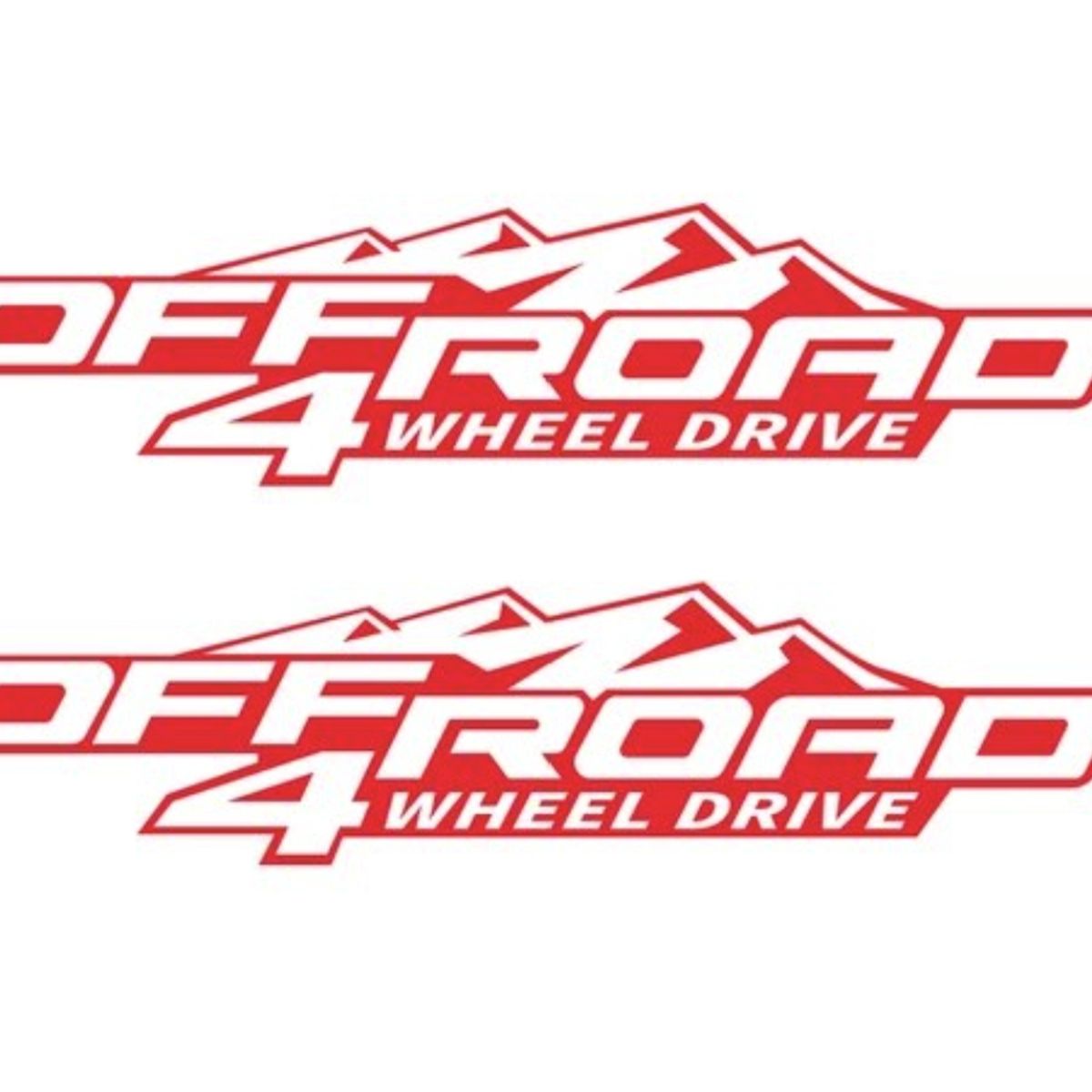 GENERICO - Pegatinas laterales  negro todo terreno 140 x 32 cms