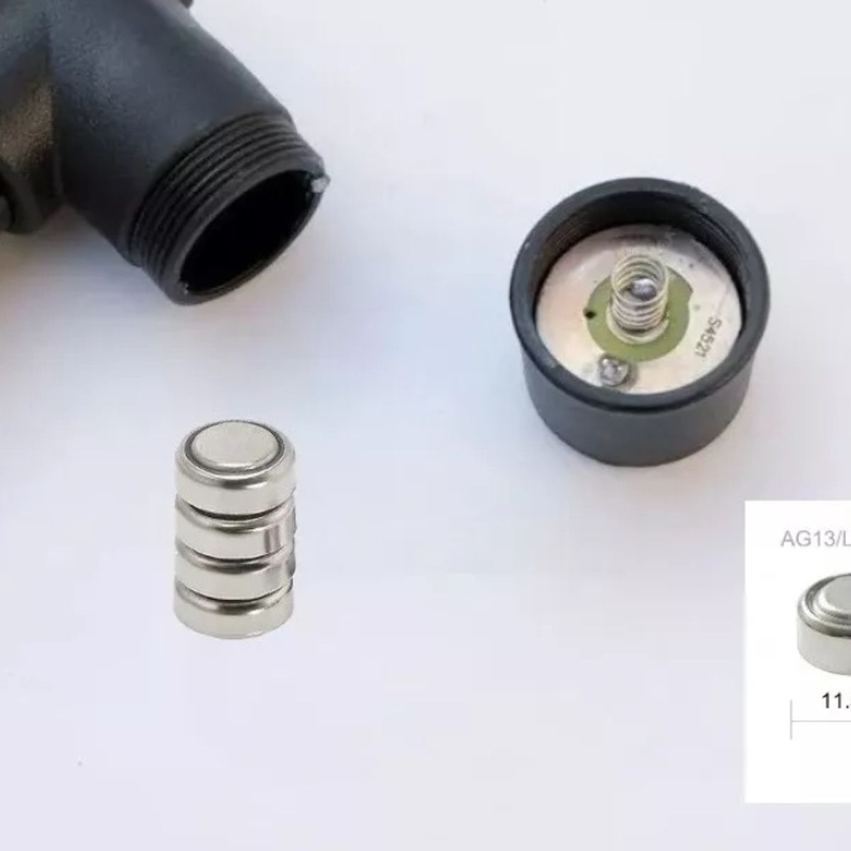 GENERICO - Baston Plegable C/ Luz Led Bastones Ortopedicos Base 4 Apoyo