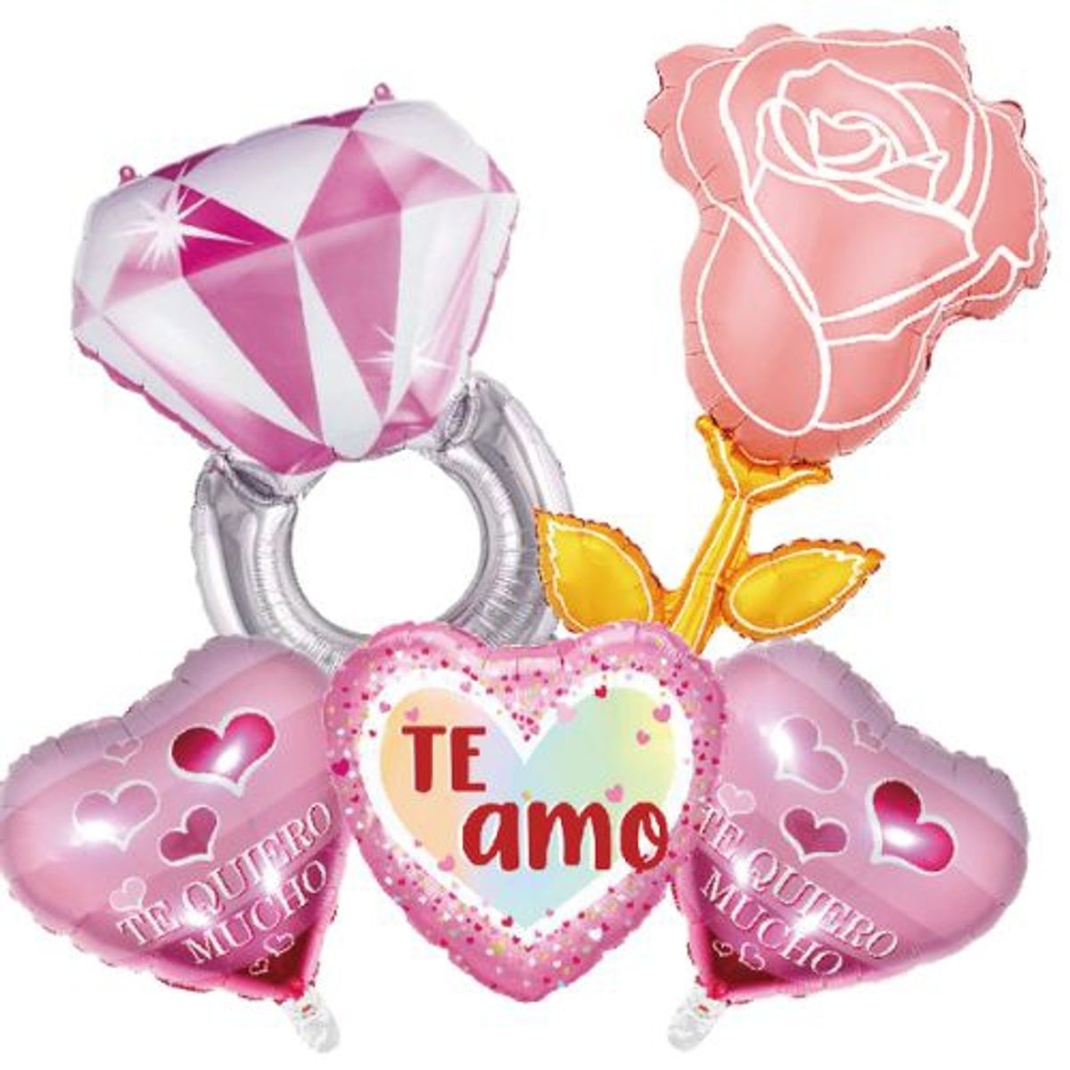 GENERICO - Globos Latex Muchos Diseños Varios Colores 5 Unidades