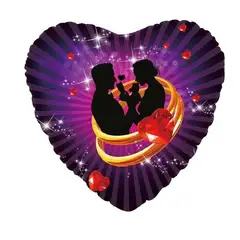 GENERICO - Globo Latex Forma Corazon Varios Colores 45X45 Cm