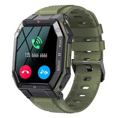SHARGE - Smartwatch unisex para actividades al aire libre K55 Bluetooth Verde