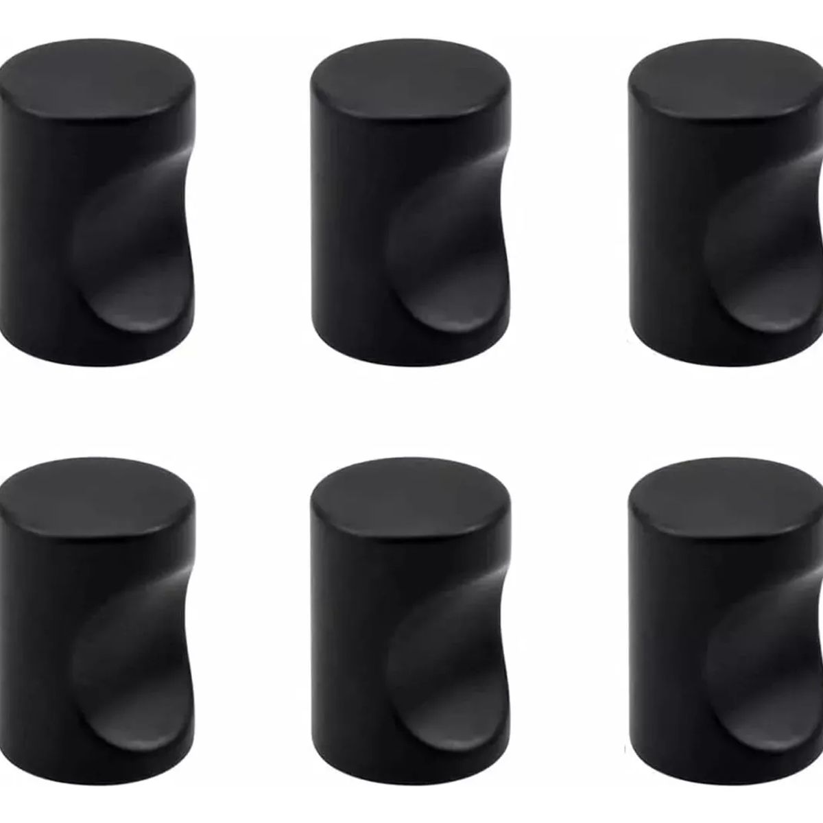 KUANGYE - Pack 5 Tiradores Perilla Balin Negro Con Tornillo Para Cajón