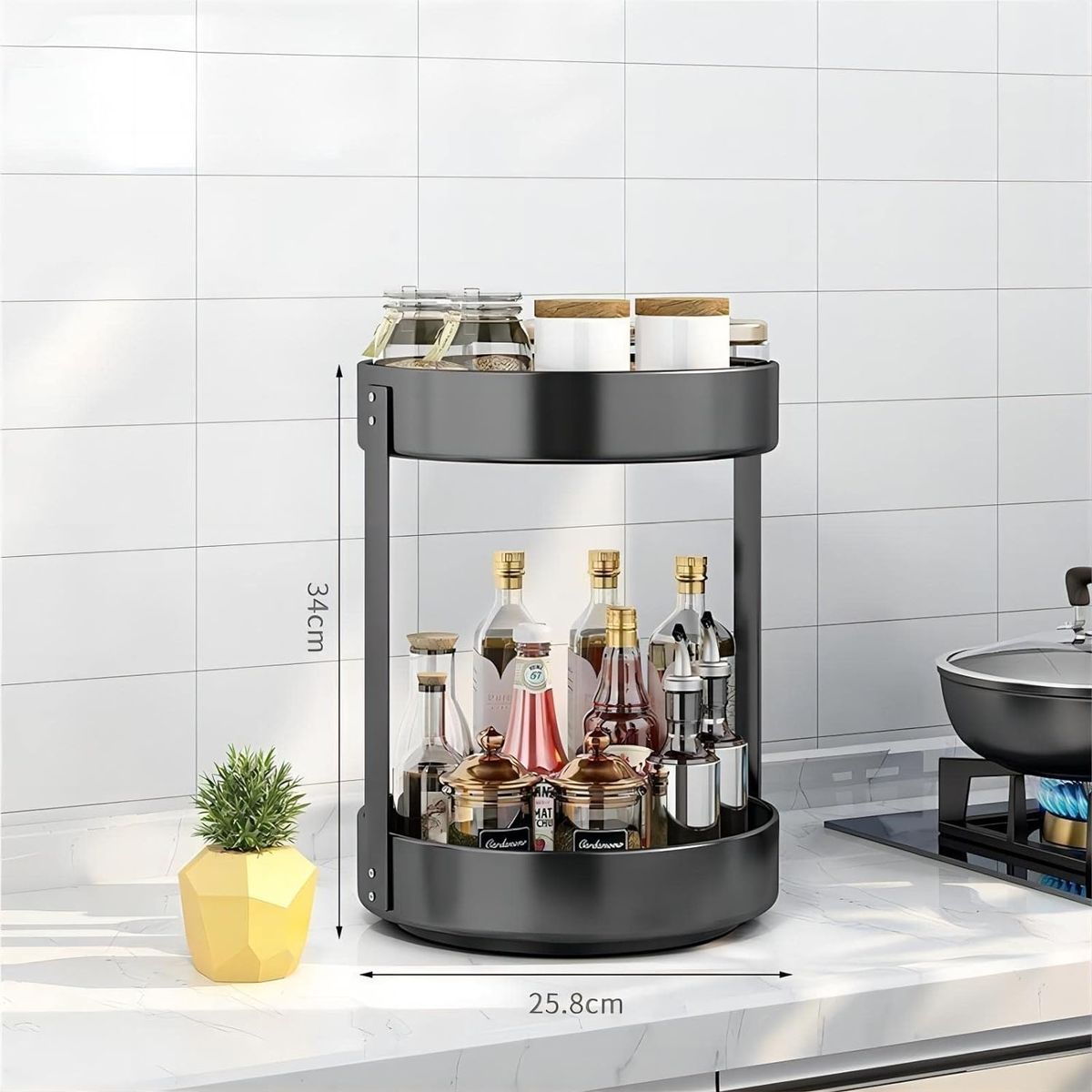 YOMYM - Set De Cocina Almacenamiento Cocina Pporta Especieros Soporte