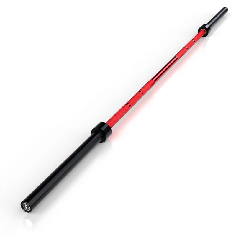 TEN SERIES - Barra Olimpica de Competición Red & Black 15 Kg Ten Series
