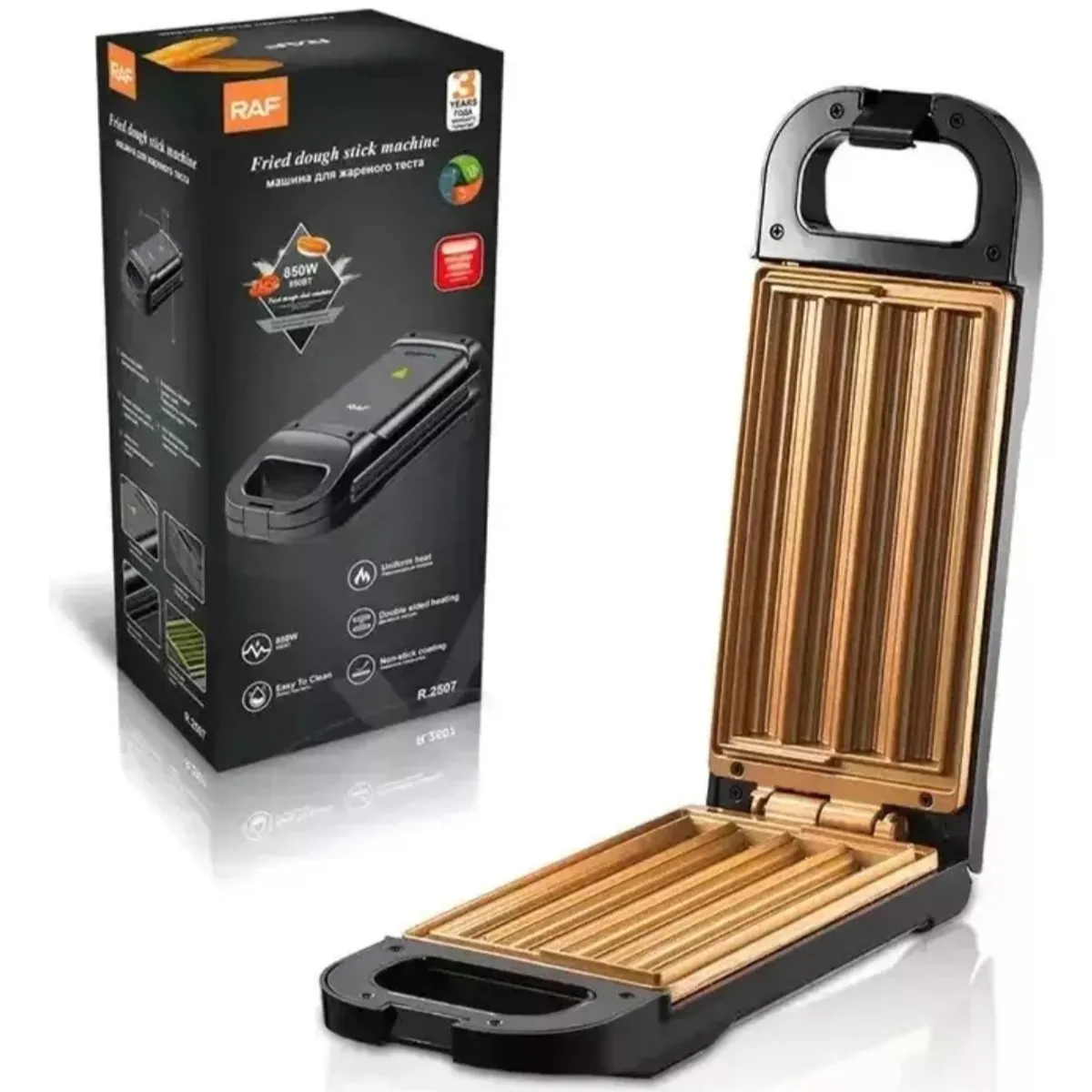 GENERICO - Maquina De Churros Antiadherente Raf 4uni 850w