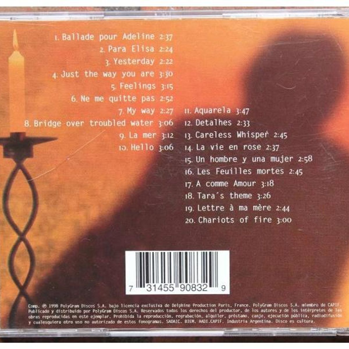 HITWAY MUSIC - RICHARD CLAYDERMAN - THE LOVE SONGS - CD HITWAY MUSIC