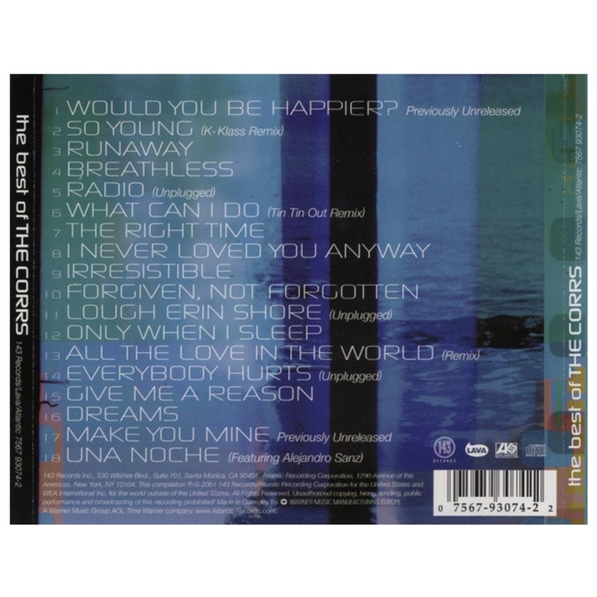 HITWAY MUSIC - CORRS - BEST OF - CD HITWAY MUSIC