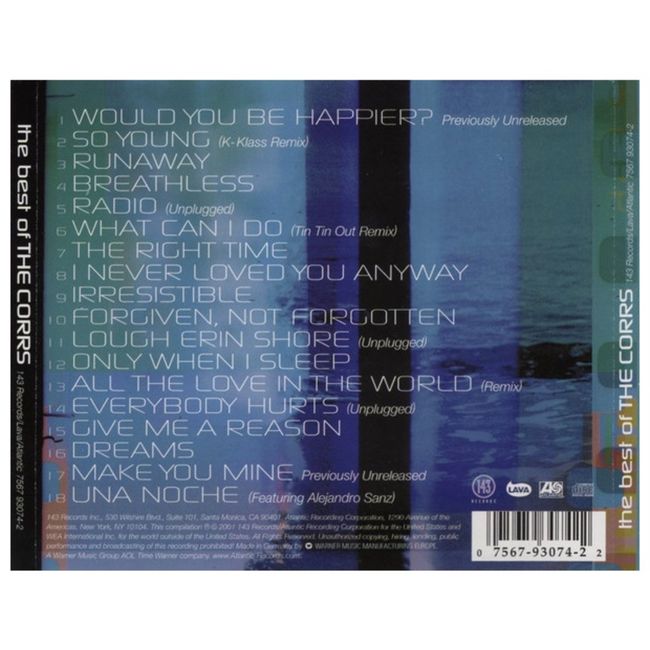 HITWAY MUSIC - CORRS - BEST OF - CD HITWAY MUSIC