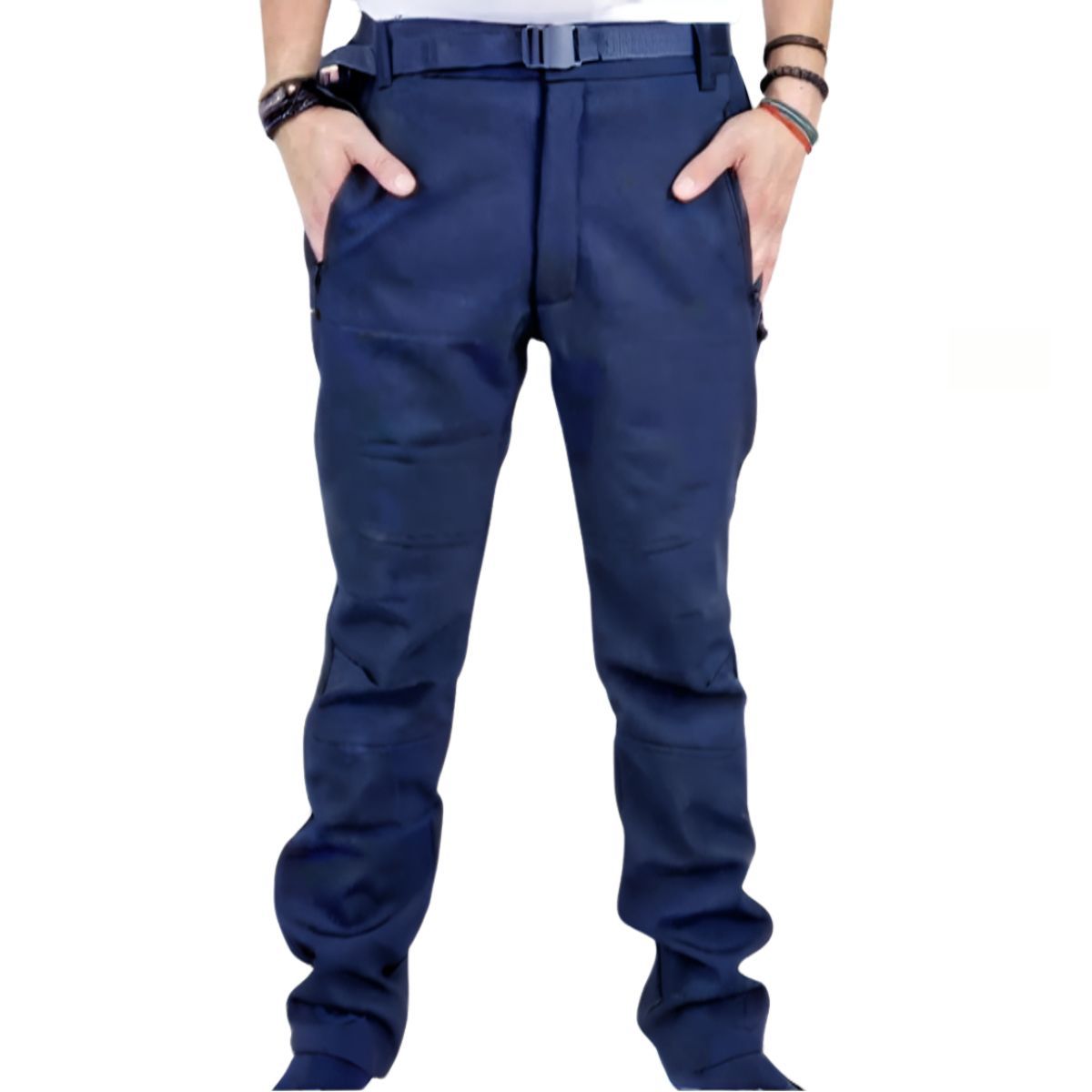 LOOK SHOP - Pantalón Térmico Softshell Hombre Con Cinturon Tactico Z-37