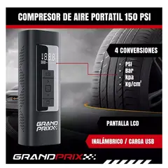 GENERICO - Compresor De Aire Portatil A Batería