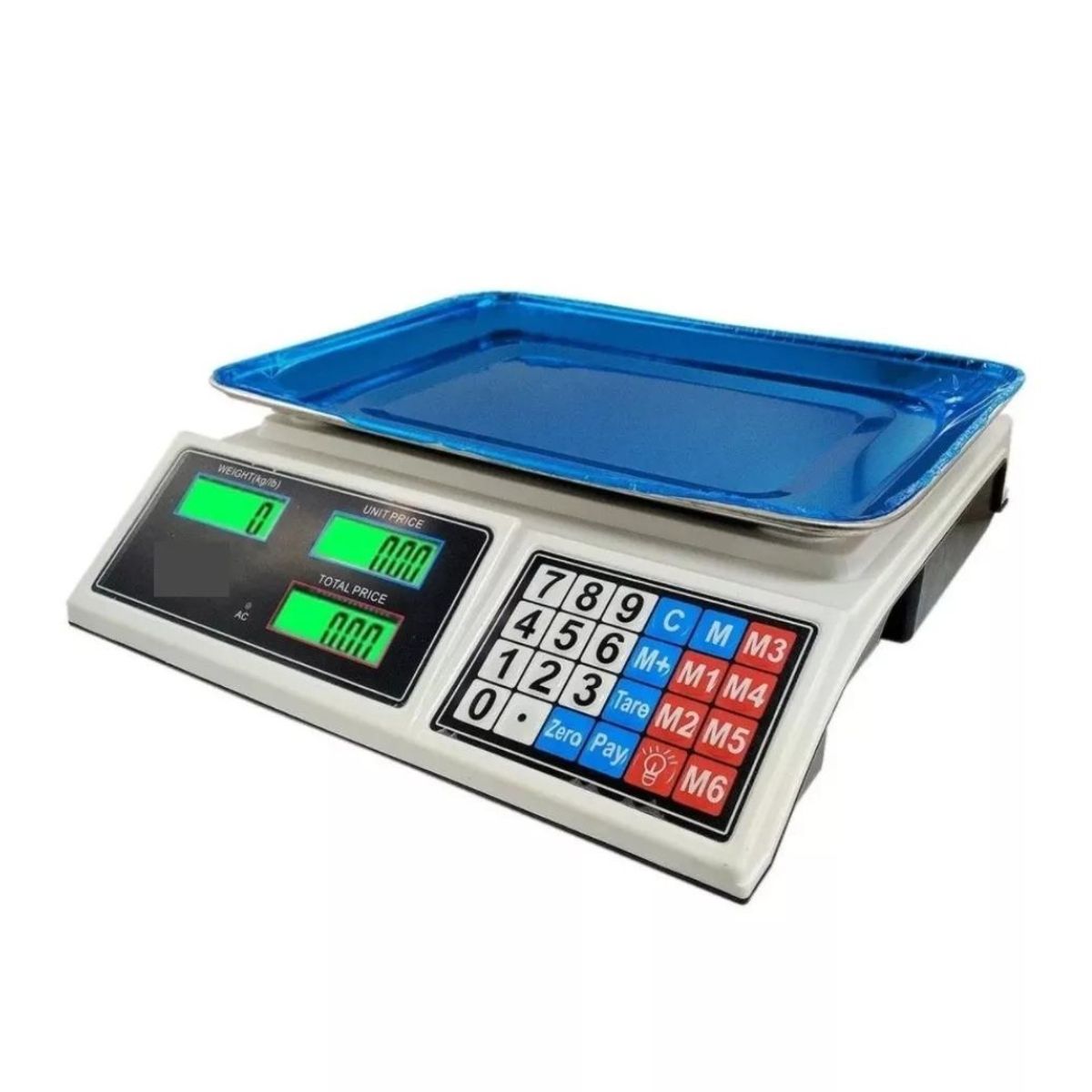 GENERICO - Balanza Pesa Digital Recargable 40kg Con Bandeja