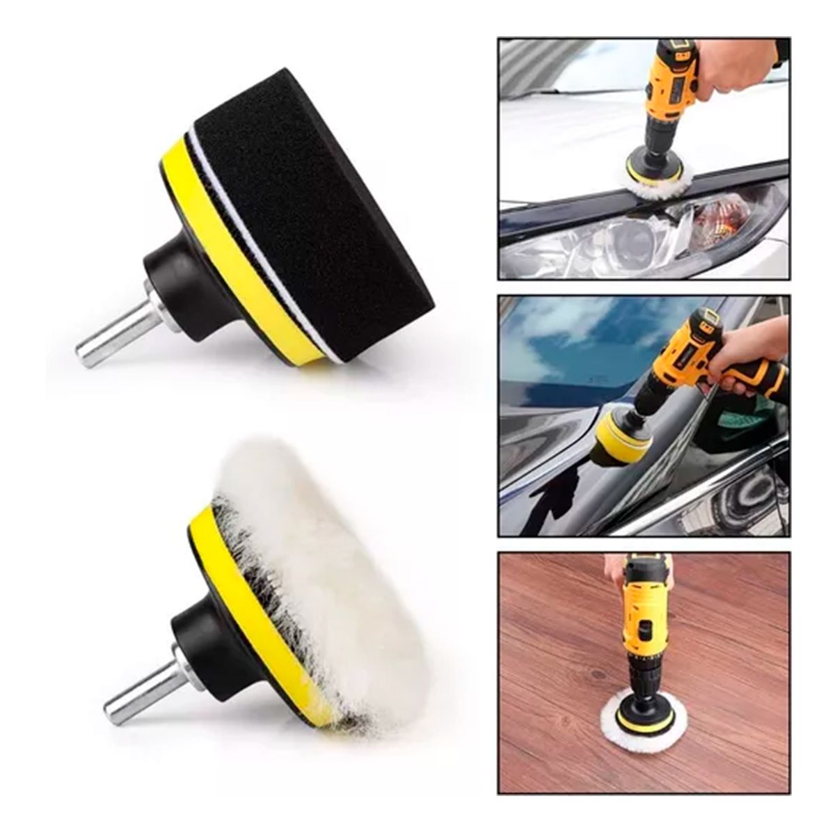 GENERICO - Kit De 11 Piezas Esponjas Para Pulir Auto