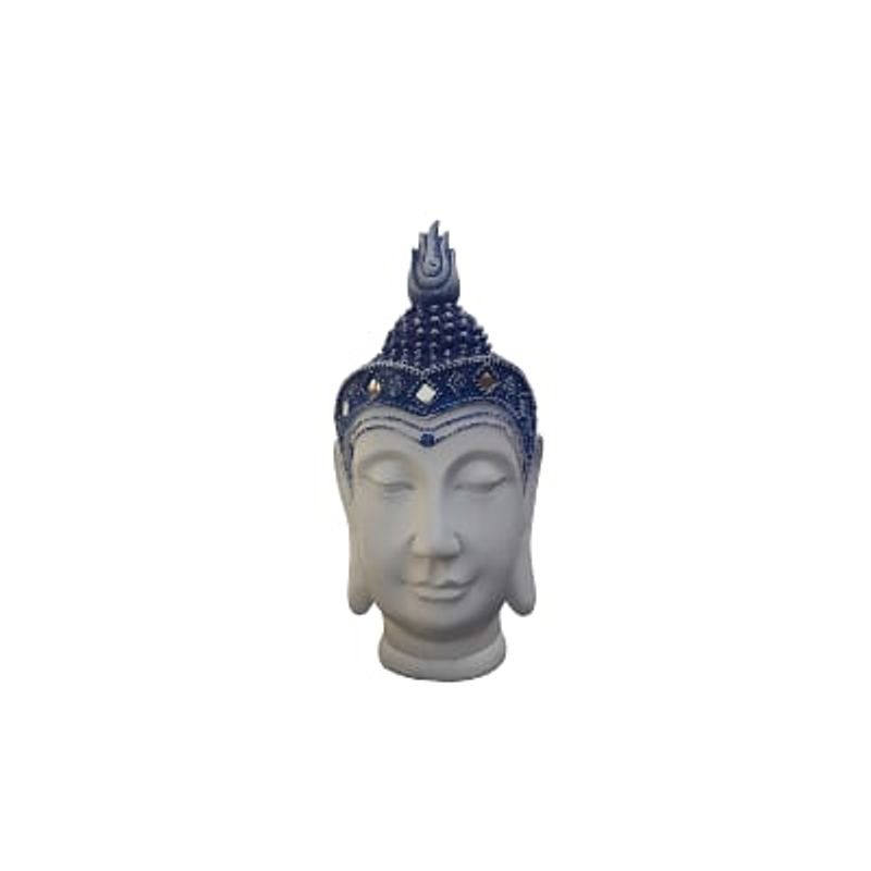 DECO ARTESANOS - Buda De Cabeza Azul Grande