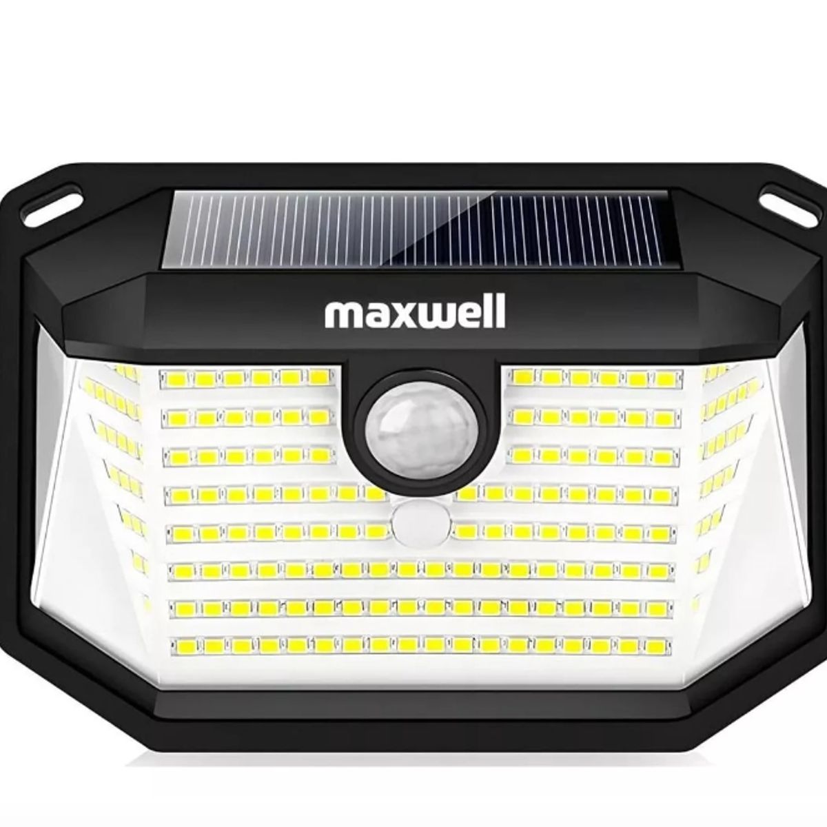 GENERICO - Foco Solar Maxwell Led Exterior Pared Unitario + Sensor Luz cálida